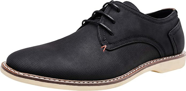 Miniza Clothing | JOUSEN Men's Oxford Suede Business Casual Dress Shoes Plain Toe Oxfords Classic Formal Derby Shoes